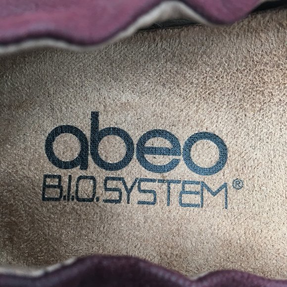 Abeo B.I.O. System tatum Round toe slip on ballet flat shoes purple bow accent 8 - Picture 4 of 11